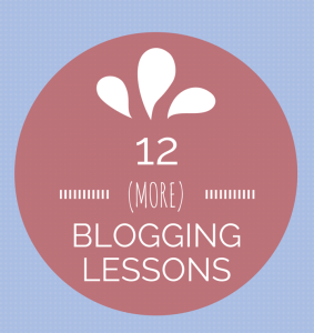 lessons learned blogging